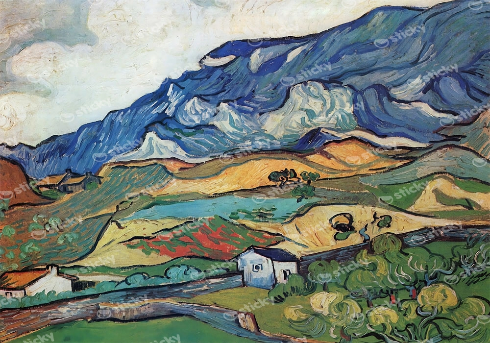 Πινακας σε καμβά VAN GOGH - LES ALPILLES