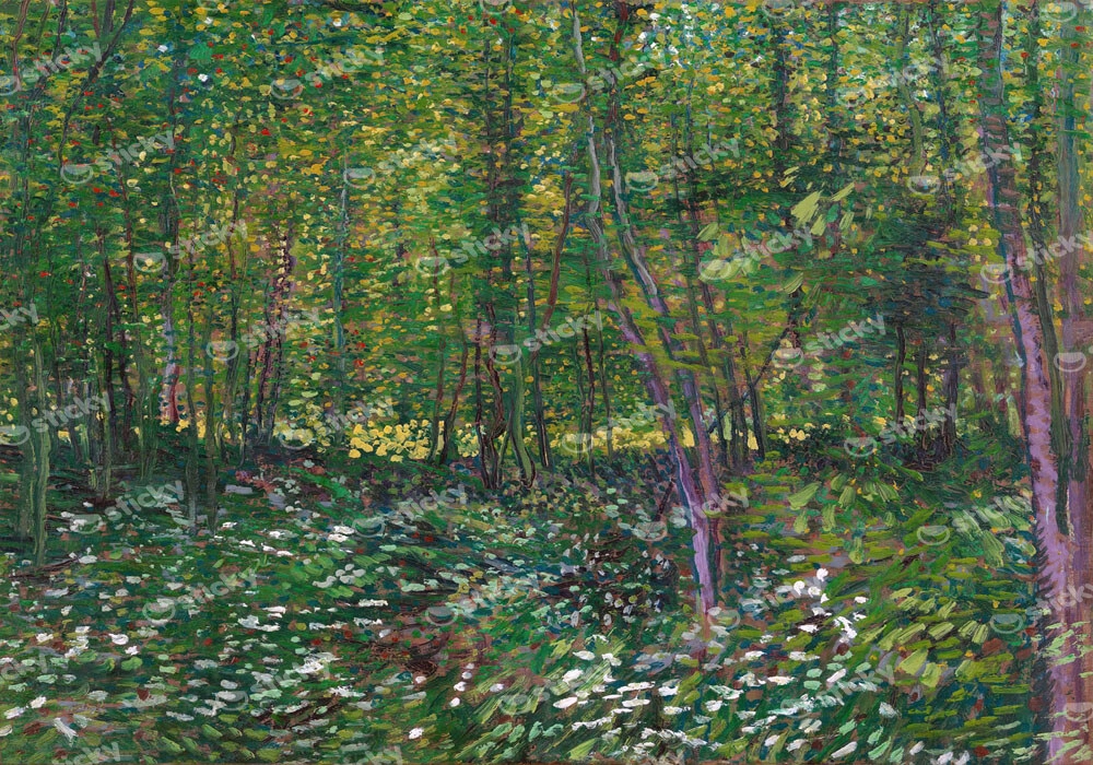 Πινακας σε καμβά VAN GOGH - TREES AND UNDERGROWTH