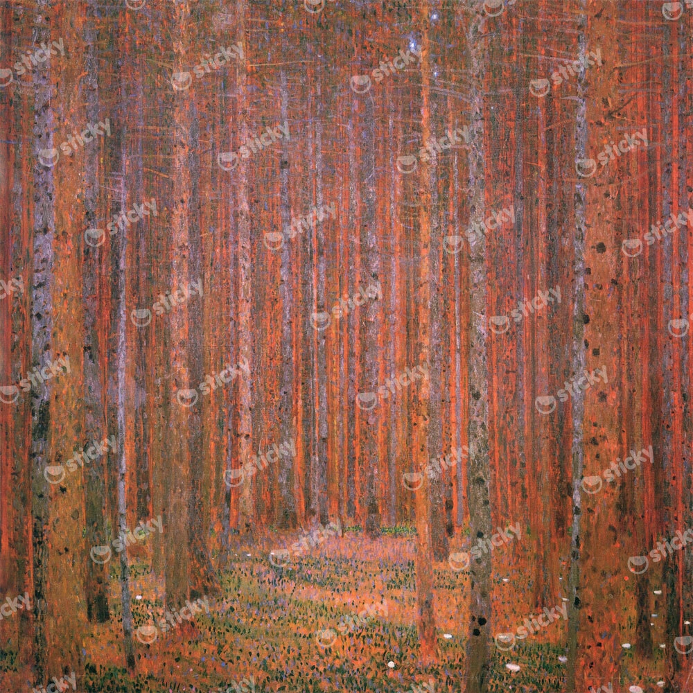 Πίνακας σε καμβά KLIMT - TANNENWALD