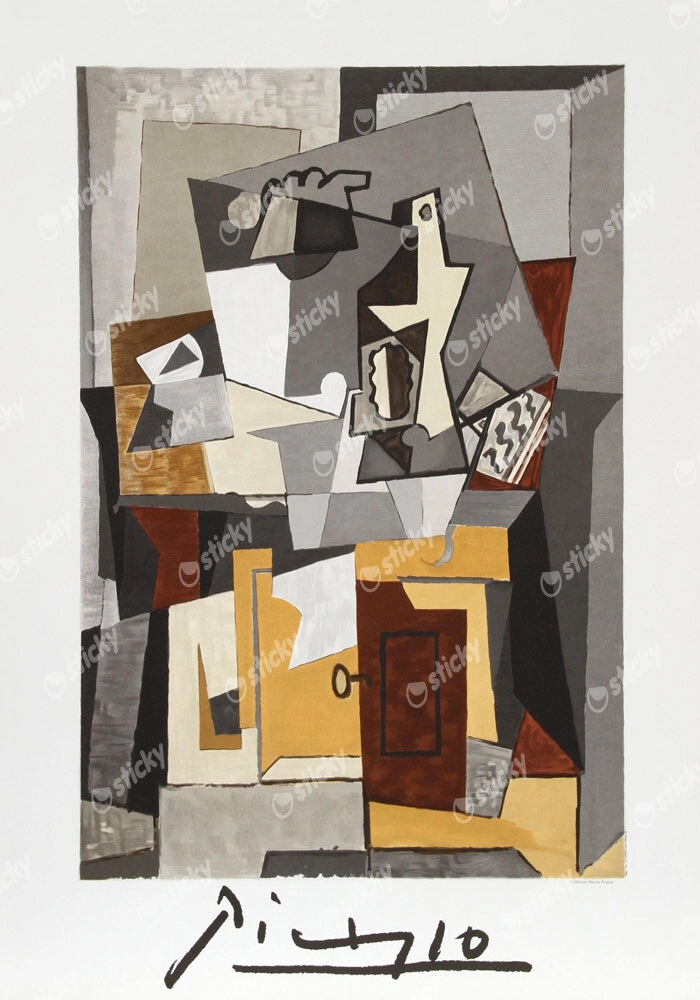 Πινακας σε καμβά PICASSO - NATURE MORTE A LA PORTE ET A LA CLEF