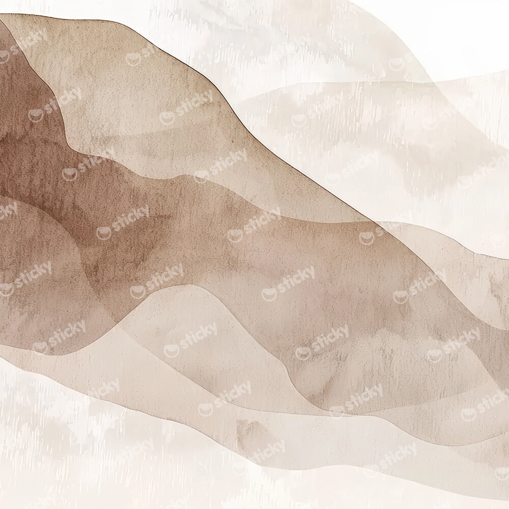 Πίνακας Τετράγωνος MINIMAL BOHO WATERCOLOR