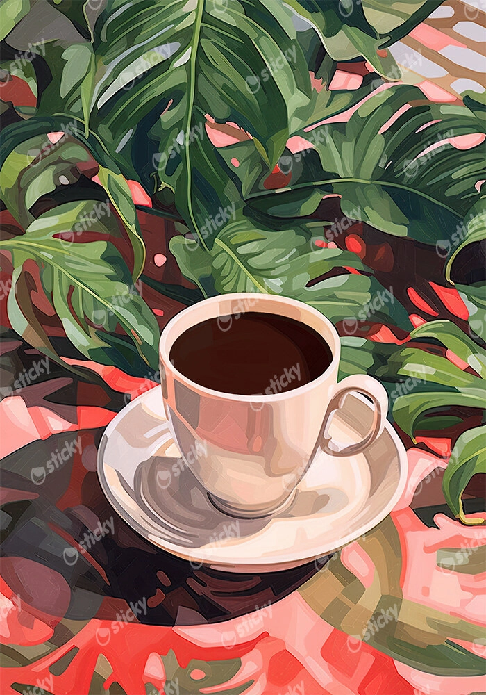Πόστερ COFFEE AND PLANTS