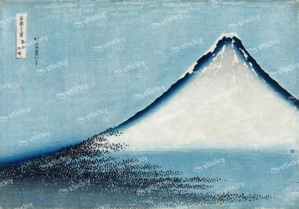 Πινακας σε καμβά HOKUSAI - THE BLUE FUJI