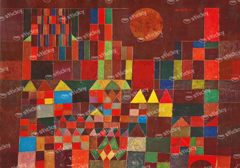 Πινακας σε καμβά PAUL KLEE - THE CASTLE IN THE SUN