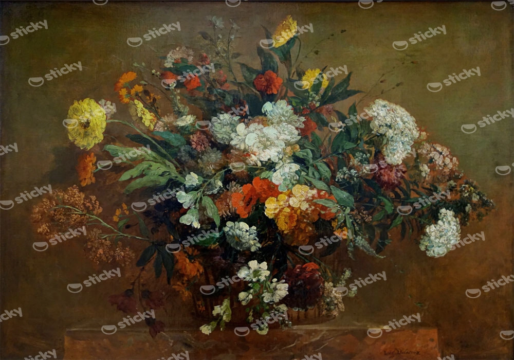 Πινακας σε καμβά DELACROIX - BOUQUET