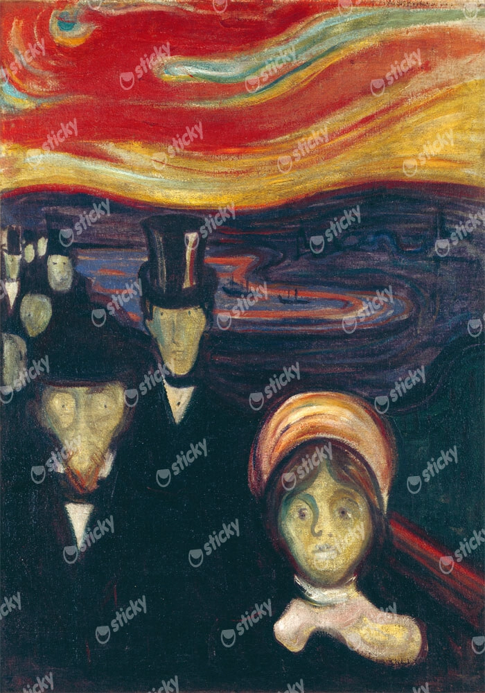 Πινακας σε καμβά EDVARD MUNCH - ANXIETY
