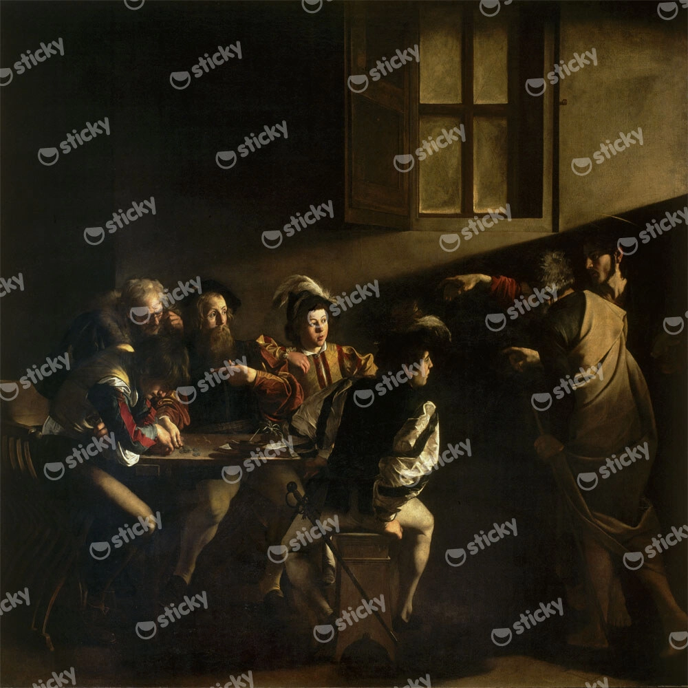 Πίνακας σε καμβά CARAVAGGIO - THE CALLING OF ST MATTHEW