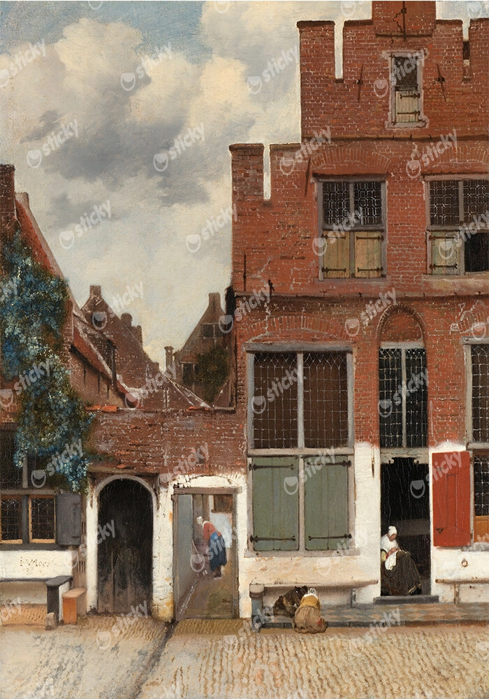Πινακας σε καμβά VERMEER - THE LITTLE STREET