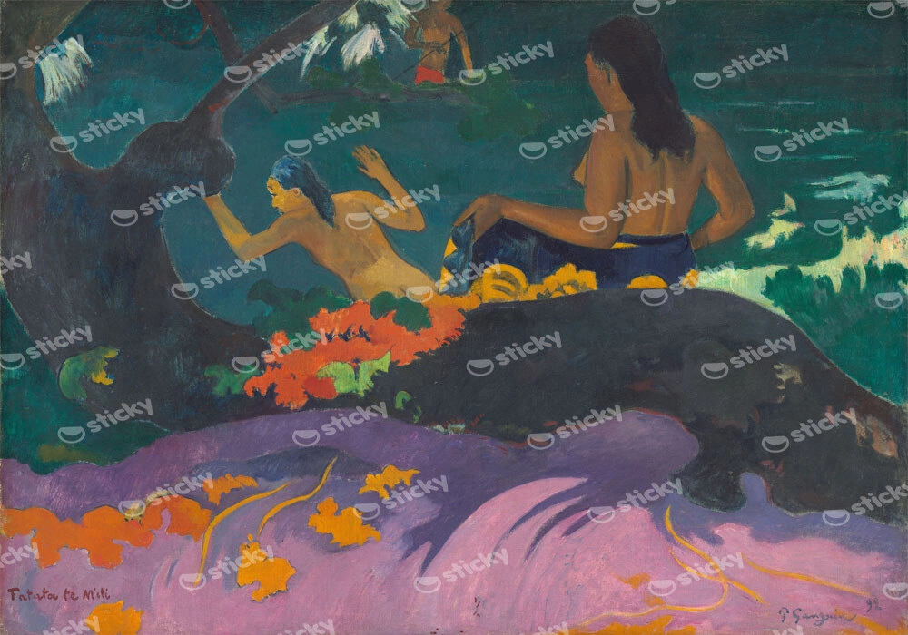 Πινακας σε καμβά PAUL GAUGUIN - BY THE SEA