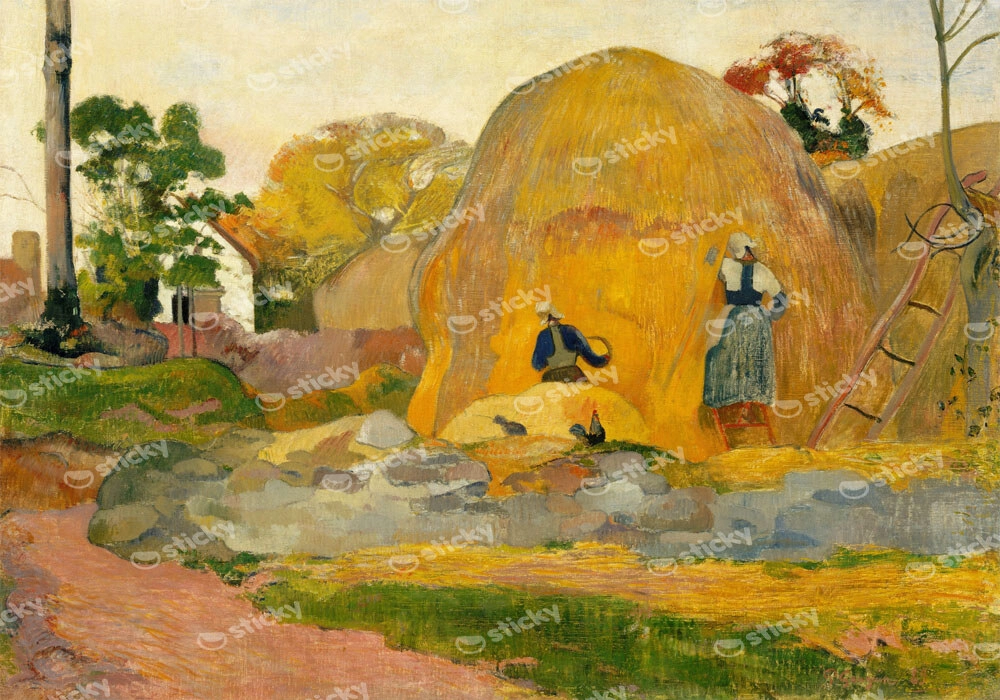 Πινακας σε καμβά PAUL GAUGUIN - LES MEULES JAUNES