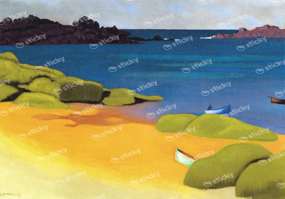 Πινακας σε καμβά FELIX VALLOTTON - BAY AT TREGASTEL