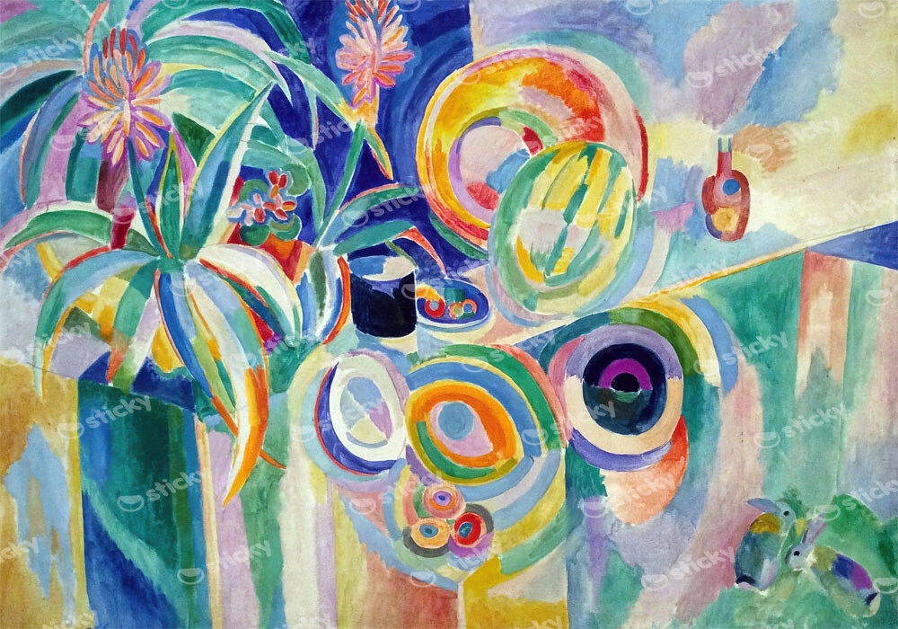 Πινακας σε καμβά ROBERT DELAUNAY - SYMPHONIE COLOUR