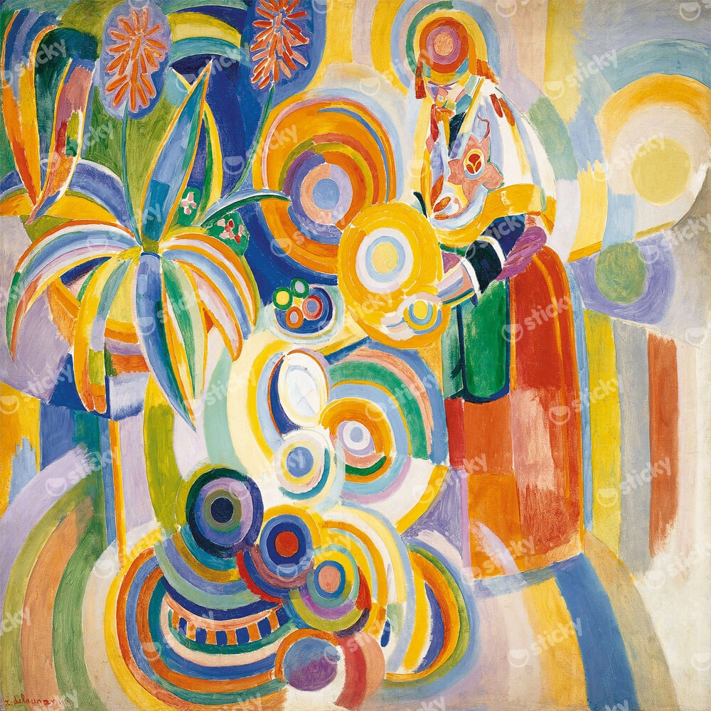 Πίνακας σε καμβά ROBERT DELAUNAY - PORTUGUESE WOMAN