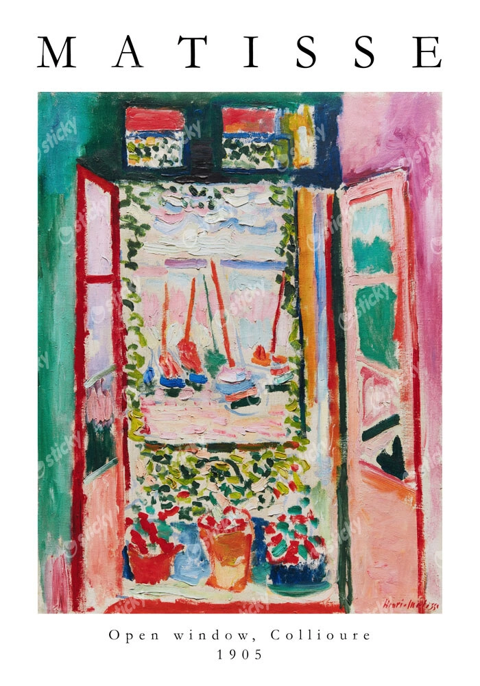 Πόστερ MATISSE - OPEN WINDOW, COLLIOURE