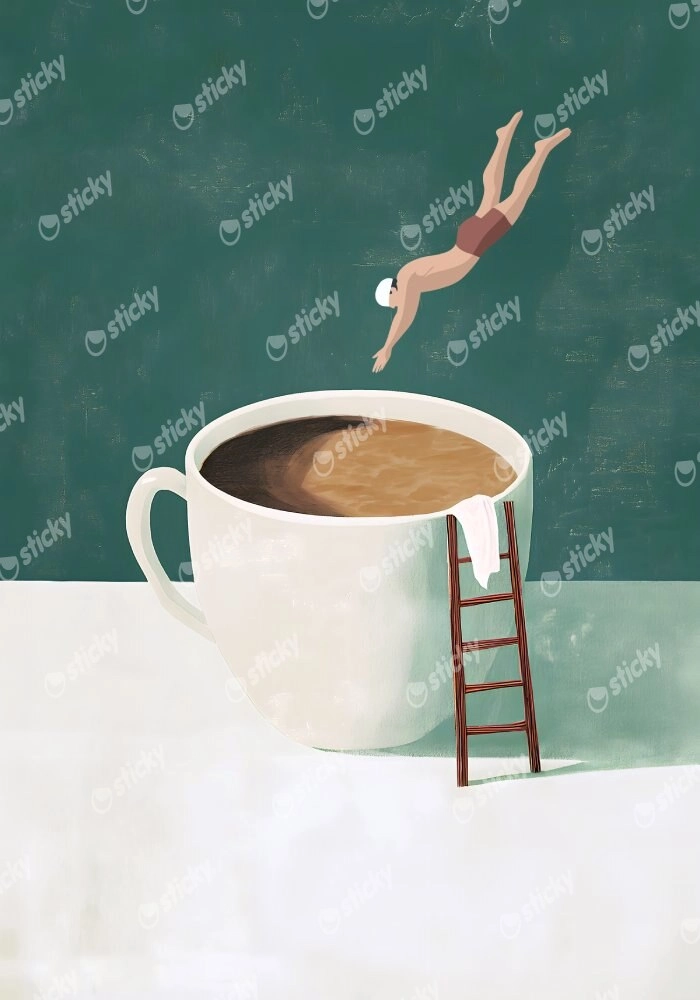 Πόστερ COFFEE DIVER