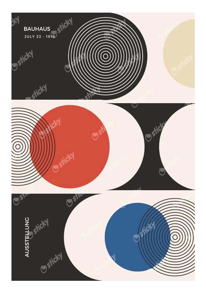 Πόστερ BAUHAUS CIRCLES