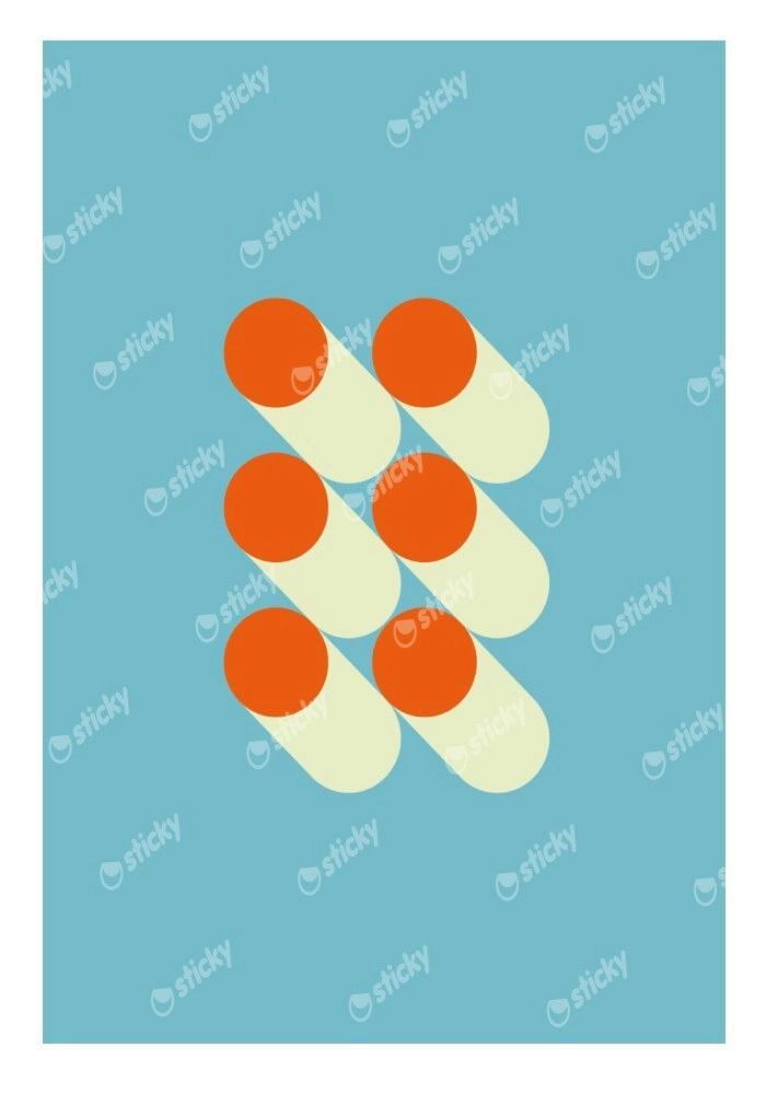 Πόστερ BAUHAUS SIX CIRCLES