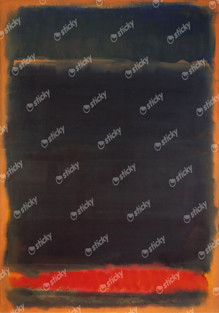 Πινακας σε καμβά ROTHKO - RED ORANGE BLACK