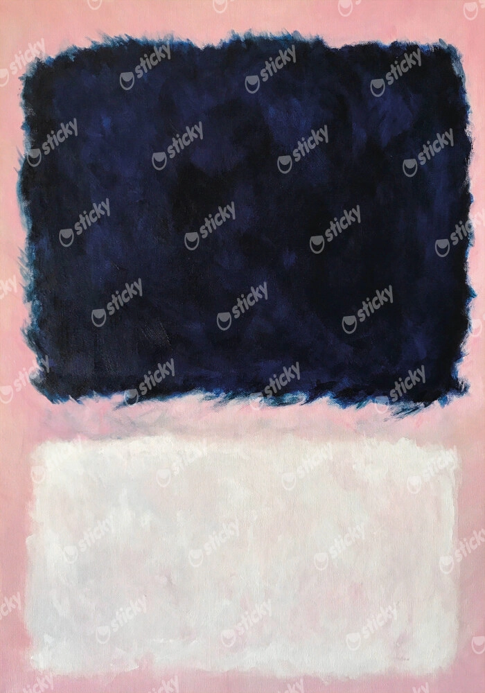 Πινακας σε καμβά ROTHKO - PINK BLACK WHITE