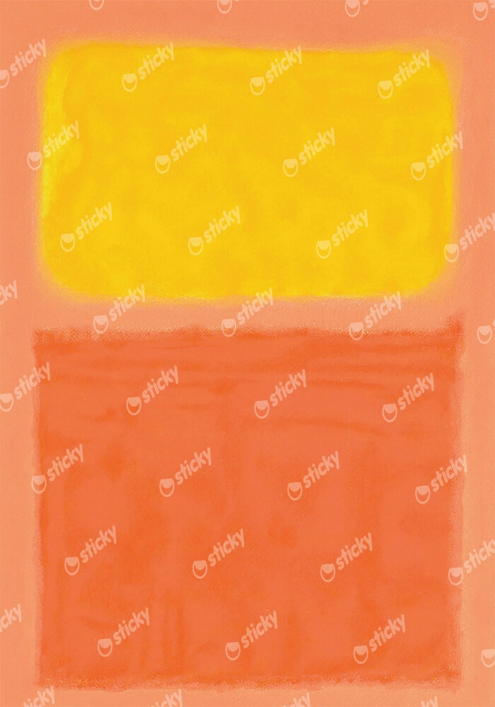Πινακας σε καμβά ROTHKO - PEACH YELLOW ORANGE