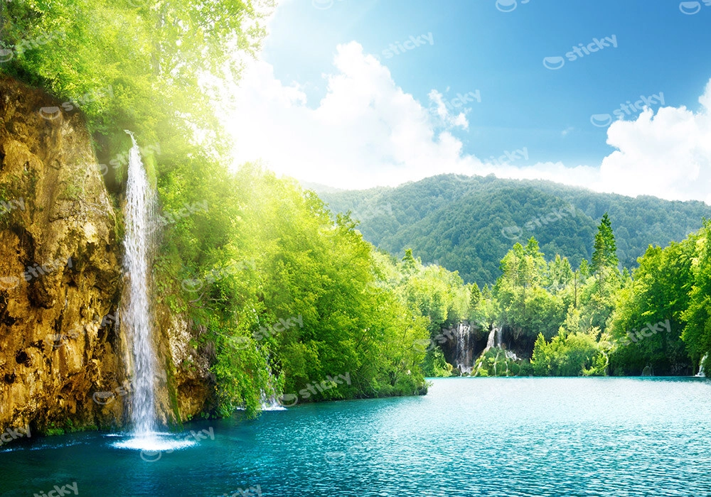 Πινακας σε καμβά AMAZING WATERFALLS