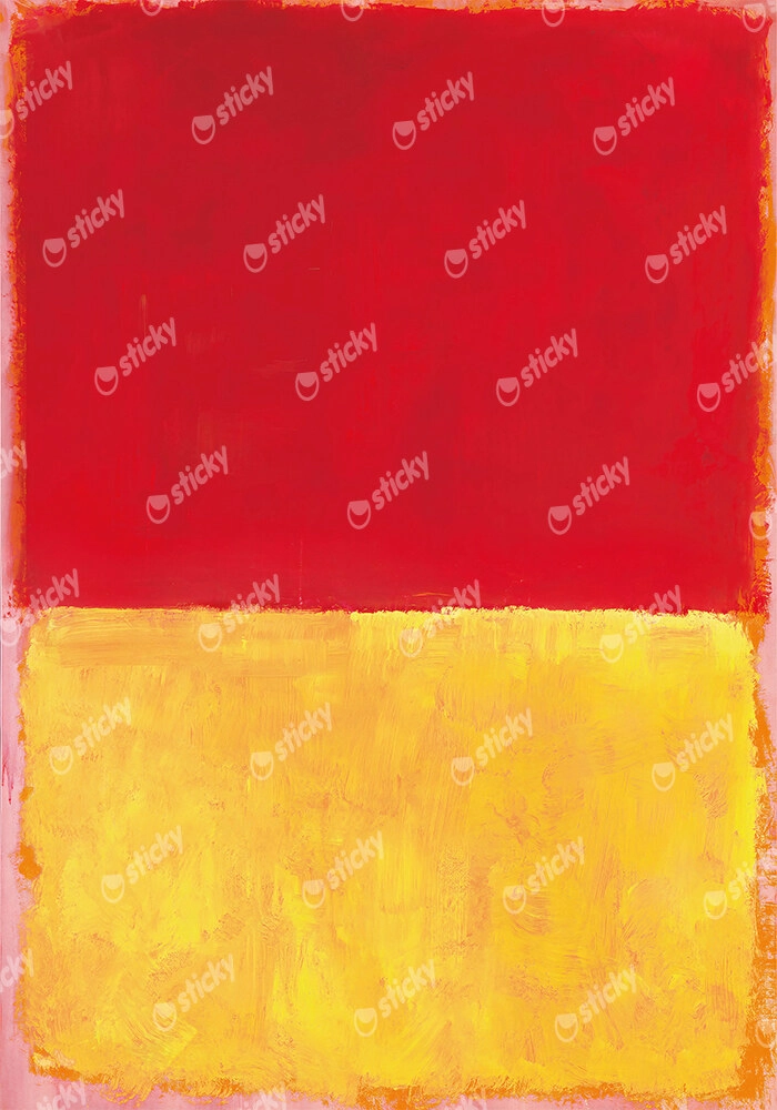 Πινακας σε καμβά ROTHKO - RED YELLOW PINK