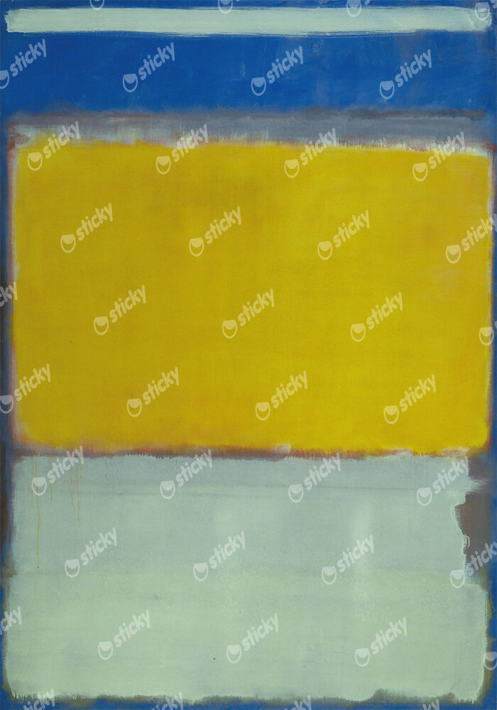 Πινακας σε καμβά ROTHKO - BLUE YELLOW MINT