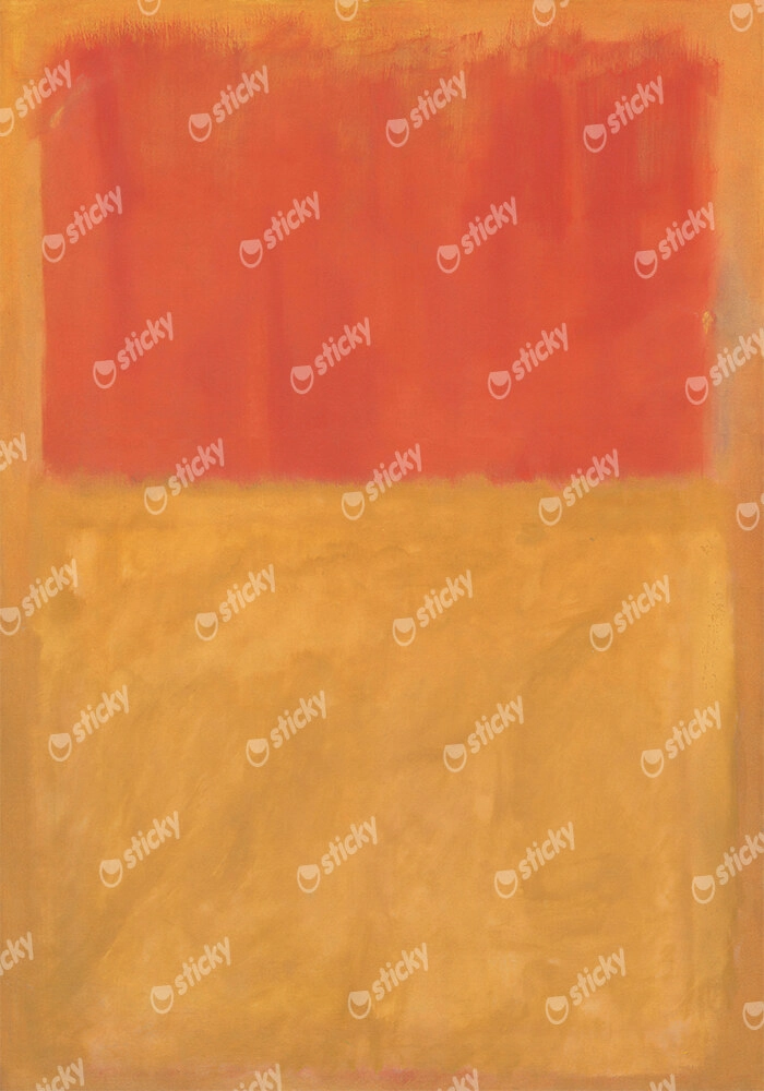 Πινακας σε καμβά ROTHKO - RED ON ORANGE
