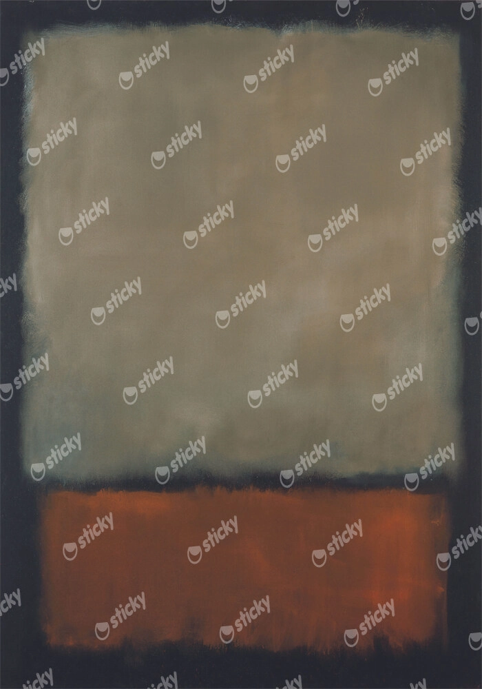 Πινακας σε καμβά ROTHKO - BLACK BEIGE RED