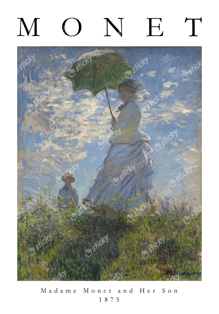 Πόστερ MONET - WOMAN WITH SON