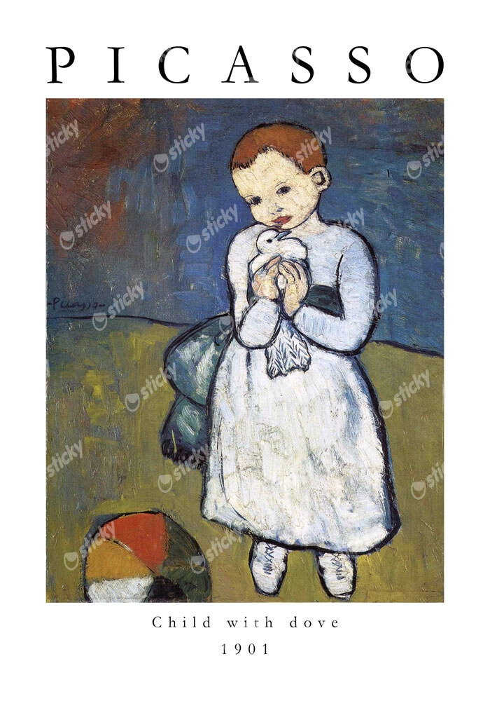 Πόστερ PICASSO - CHILD WITH DOVE