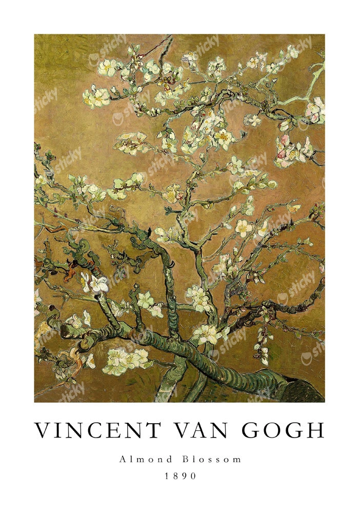 Πόστερ VAN GOGH - ALMOND BLOSSOM YELLOW