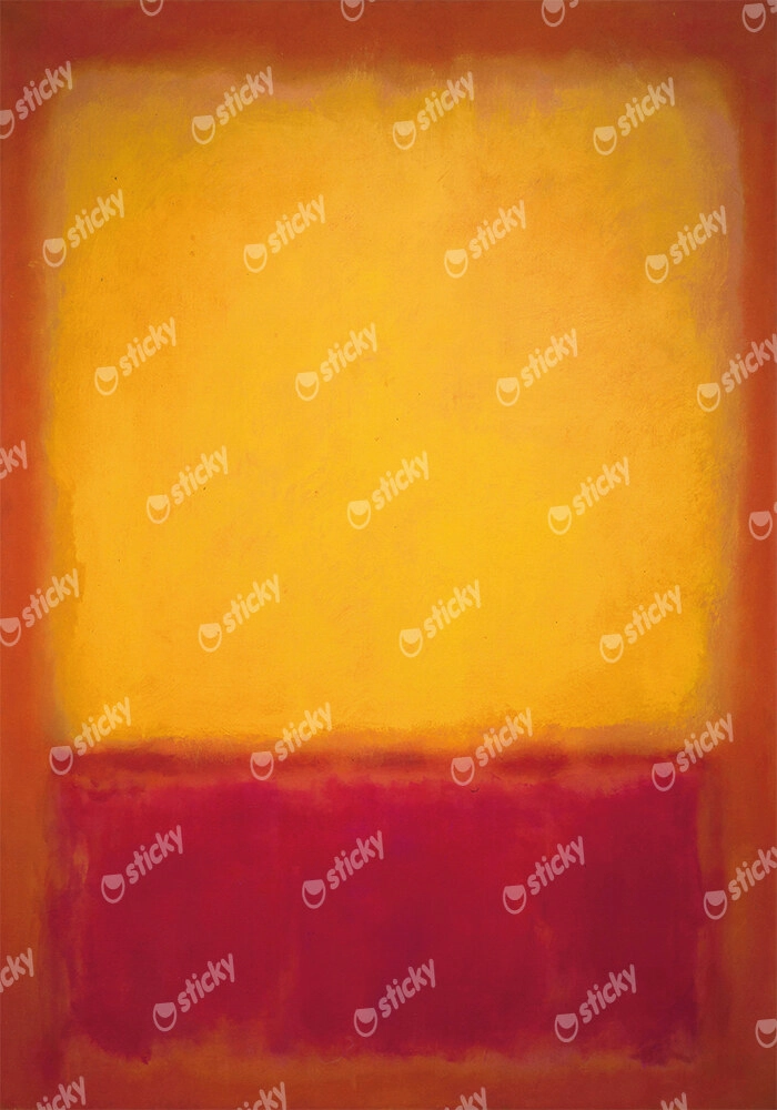 Πινακας σε καμβά ROTHKO - RED YELLOW