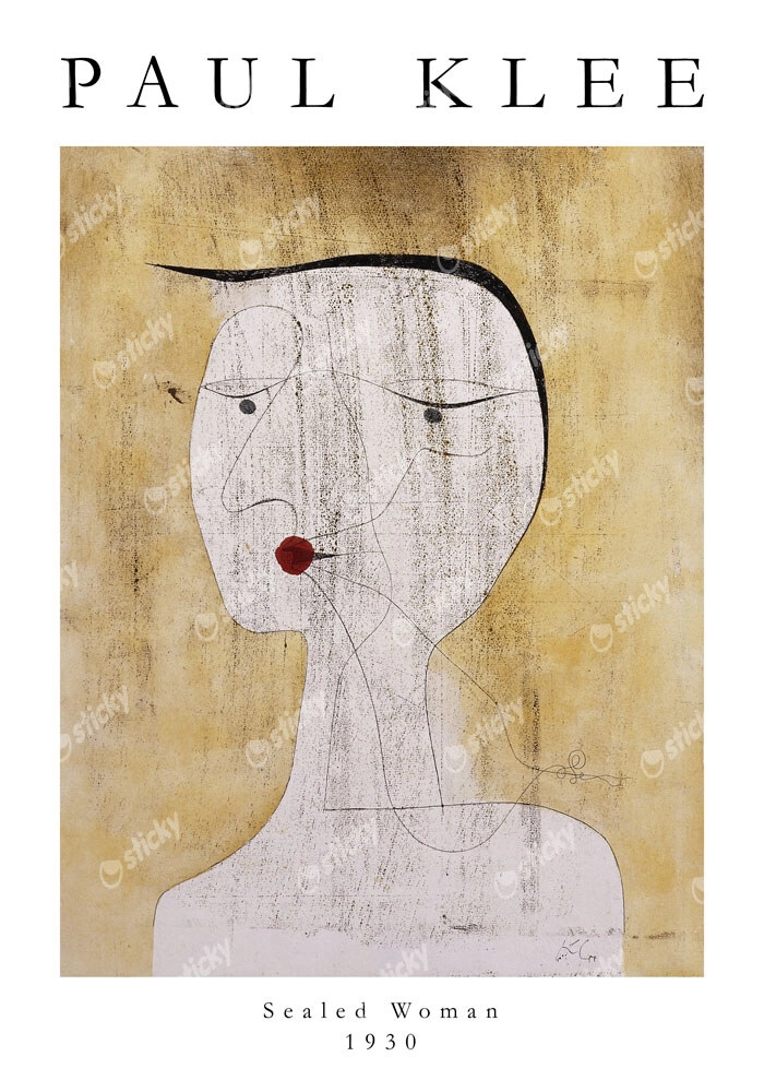 Πόστερ PAUL KLEE - SEALED WOMAN