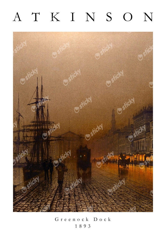 Πόστερ JOHN ATKINSON - GREENOCK DOCK