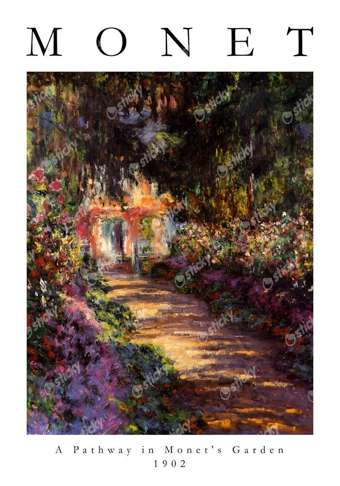 Πόστερ MONET - A PATHWAY IN MONET'S GARDEN