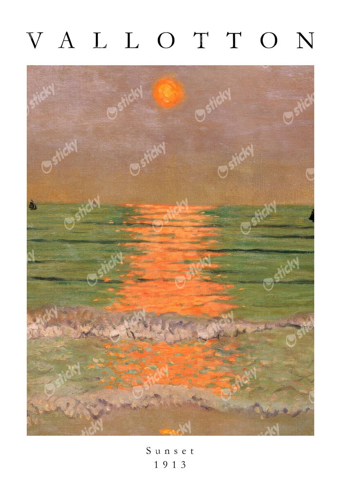 Πόστερ FELIX VALLOTTON - SUNSET