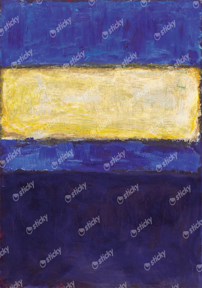 Πινακας σε καμβά ROTHKO - BLUE YELLOW