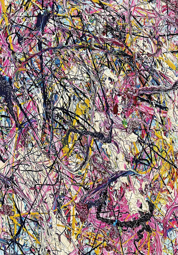 Πινακας σε καμβά JACKSON POLLOCK - EYES BLIND SPOTS