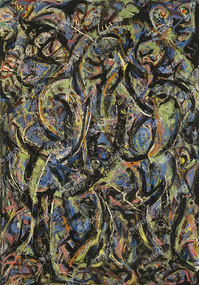 Πινακας σε καμβά JACKSON POLLOCK - GOTHIC  1944