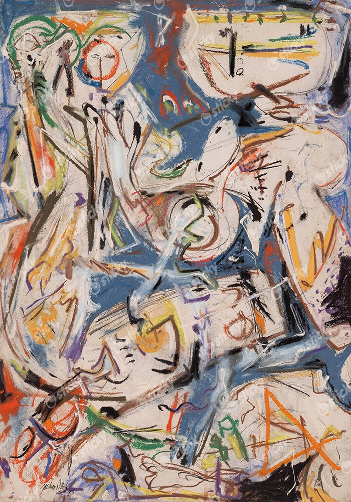 Πινακας σε καμβά JACKSON POLLOCK - UNTITLED 1945