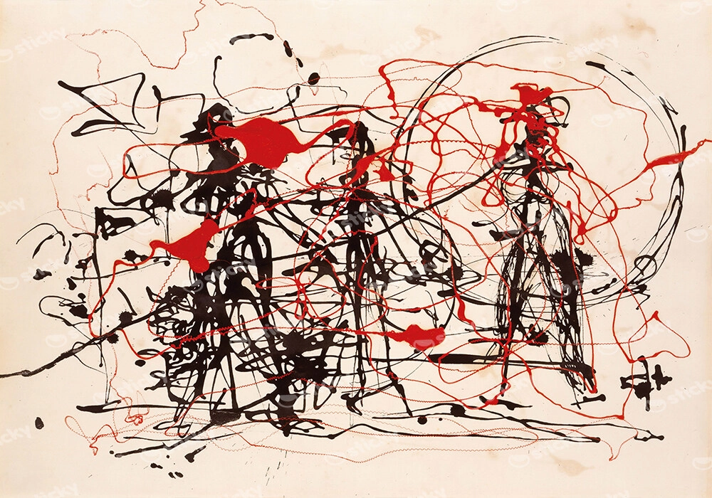 Πινακας σε καμβά JACKSON POLLOCK - UNTITLED no2