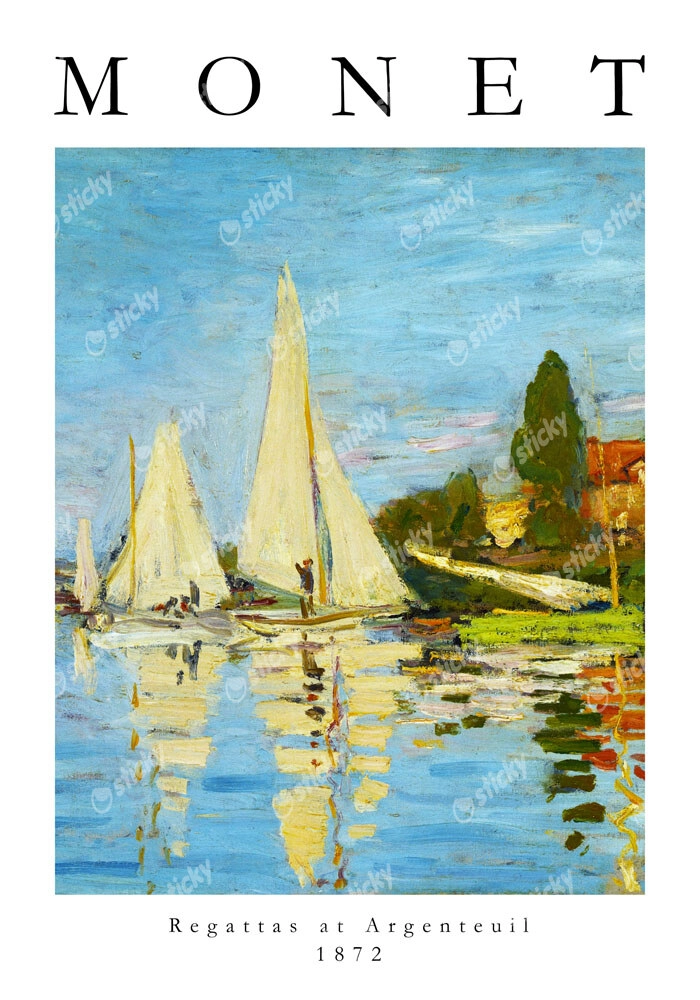 Πόστερ MONET - REGATTA AT ARGENTEUIL