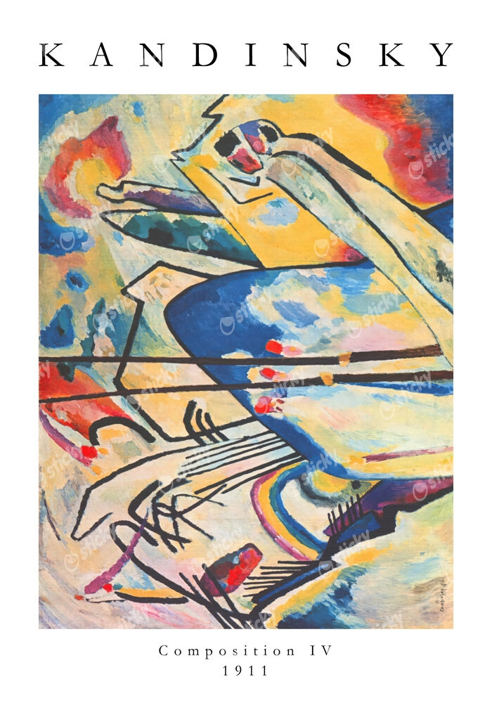 Πόστερ KANDINSKY - COMPOSITION No4