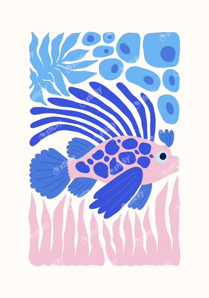 Πόστερ MATISSE STYLE FISH 2