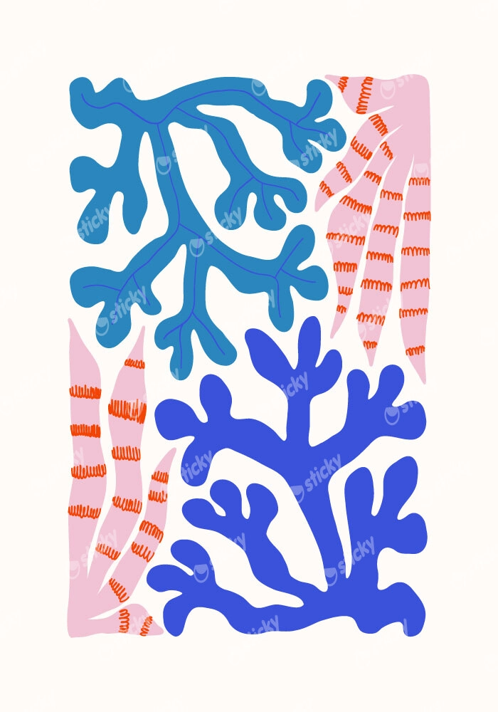 Πόστερ MATISSE STYLE CORAL 2