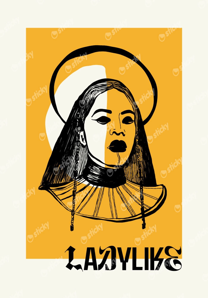 Πόστερ LADYLIKE WOMAN WITH HALO