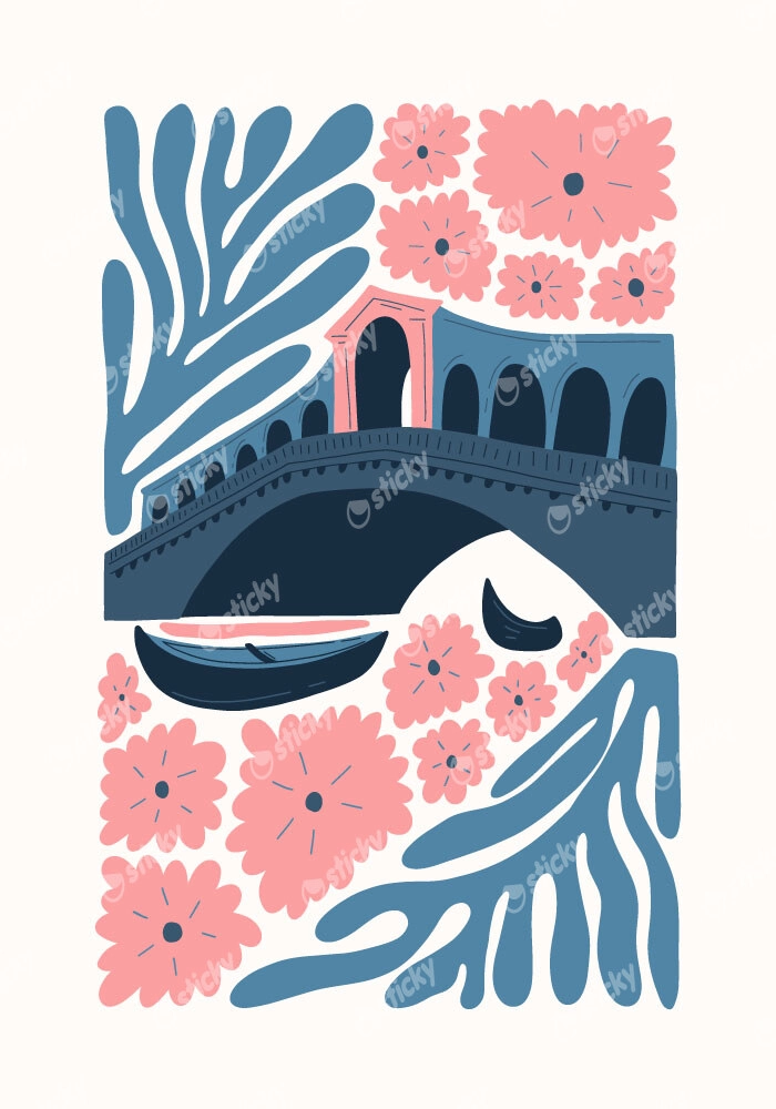 Πόστερ ABSTRACT VENICE GRAND CANAL