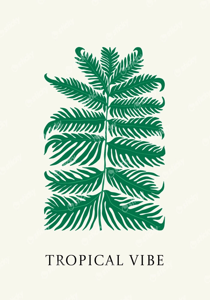 Πόστερ MATISSE STYLE TROPICAL VIBE