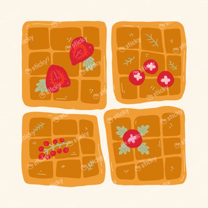 Πόστερ MATISSE STYLE WAFFLES